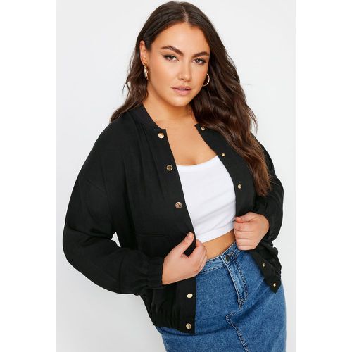 Bomber Jacket Manches Longues , Grande Taille & Courbes - Yours - Modalova