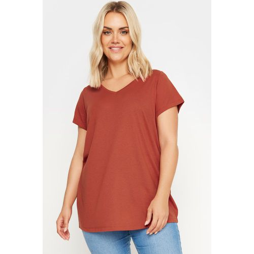 Curve Rust Brown Essential Tshirt, Grande Taille & Courbes - Yours - Modalova