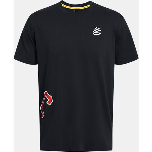 Tee-shirt épais Curry Arc / Blanc L - Under Armour - Modalova