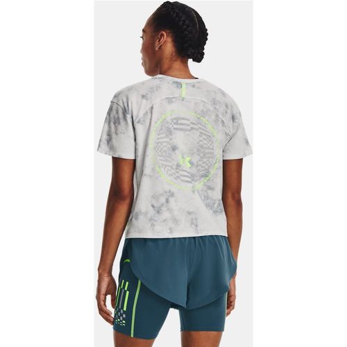 T-shirt à manches courtes Run Anywhere Graphic Mist / Harbor Bleu / Lime Surge M - Under Armour - Modalova