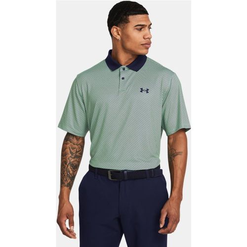 Polo imprimé Performance 3.0 / Matrix Vert / Midnight Bleu Marine XXL - Under Armour - Modalova