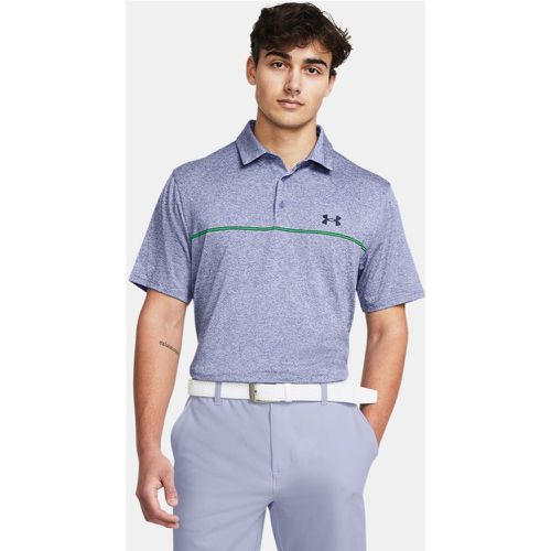 Polo Playoff 3.0 Stripe Celeste / Vapor Vert / Starlight XXL - Under Armour - Modalova