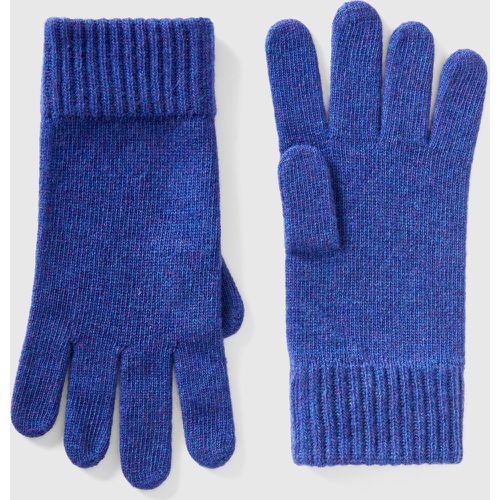 Benetton, Gants En Pur Laine Vierge, taille L, Bleu - United Colors of Benetton - Modalova