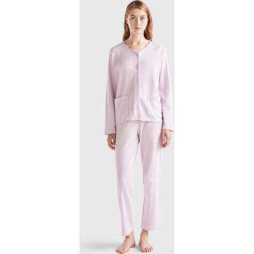 Benetton, Pyjama Long En Pur Coton, taille XS, Lilas - United Colors of Benetton - Modalova