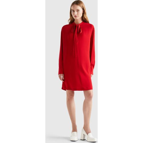 Benetton, Robe Courte Avec Lacets, taille L, Rouge - United Colors of Benetton - Modalova