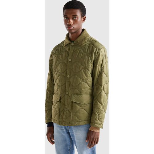 Benetton, Blouson Matelassé Avec Col, taille XXL, Kaki - United Colors of Benetton - Modalova