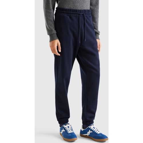 Benetton, Jogging Chaud En Molleton, taille XXL, Bleu Foncé - United Colors of Benetton - Modalova