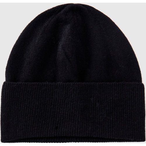 Benetton, Bonnet Noir En Pure Laine Mérinos, taille OS, Noir - United Colors of Benetton - Modalova