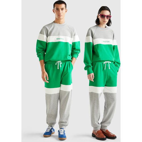 Benetton, Jogger Vert Et Gris Clair, taille XL, Vert - United Colors of Benetton - Modalova