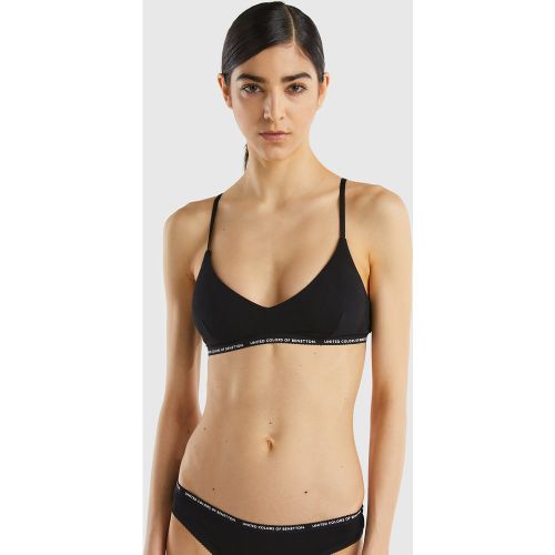 Benetton, Brassière En Coton Bio Stretch, taille 100, Noir - United Colors of Benetton - Modalova