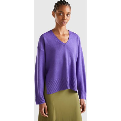 Benetton, Pull Col V Over Fit, taille M-L, - United Colors of Benetton - Modalova