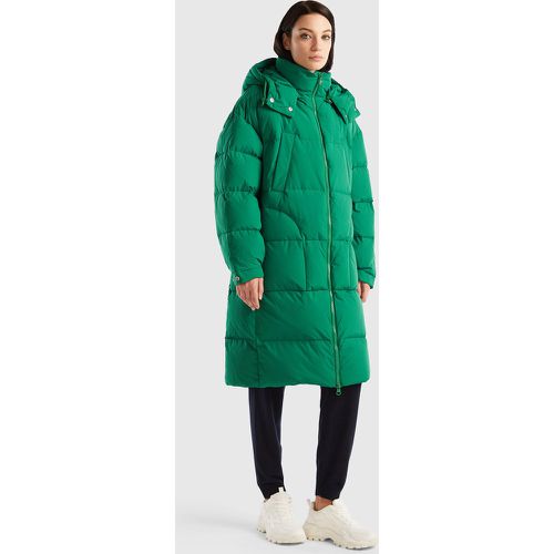 Benetton, Doudoune Longue À Capuche Amovible, taille XS, Vert - United Colors of Benetton - Modalova