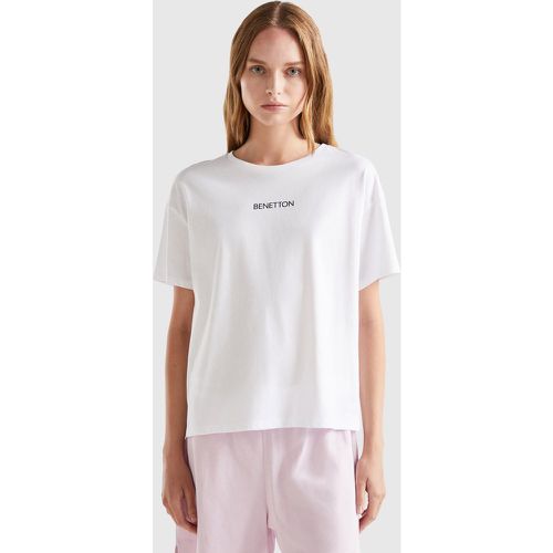 Benetton, T-shirt 100% Coton, taille XS, Blanc - United Colors of Benetton - Modalova