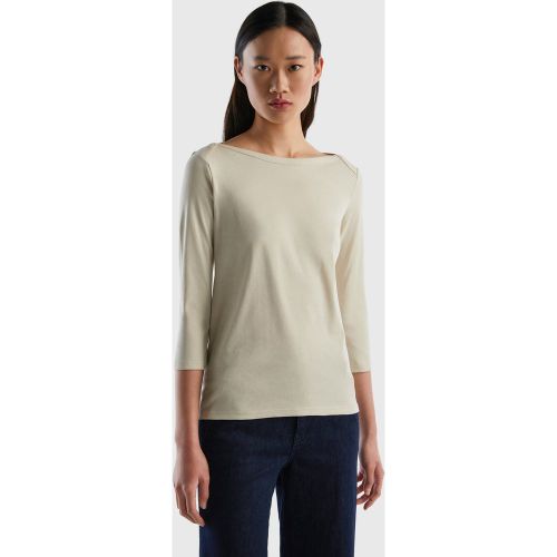 Benetton, T-shirt Encolure Bateau 100 % Coton, taille XS, - United Colors of Benetton - Modalova