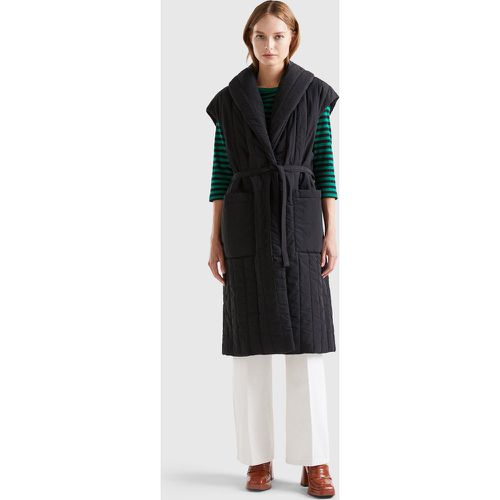 Benetton, Maxi Gilet matelassé En Ouate, taille L, Noir - United Colors of Benetton - Modalova