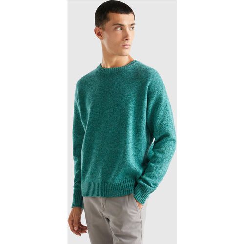 Benetton, Pull À Col Rond En Pure Laine Shetland, taille XXL, Canard - United Colors of Benetton - Modalova