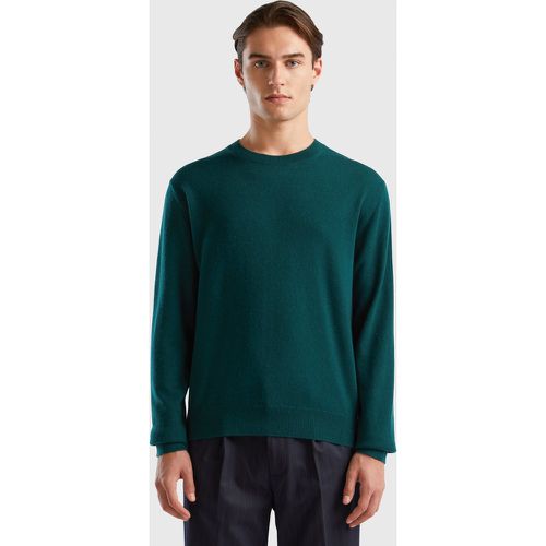 Benetton, Pull Vert Sombre En Pur Cachemire, taille XXL, Vert Foncé - United Colors of Benetton - Modalova