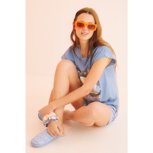 Pyjama court 100 % coton snoopy bleu - Women'secret - Modalova