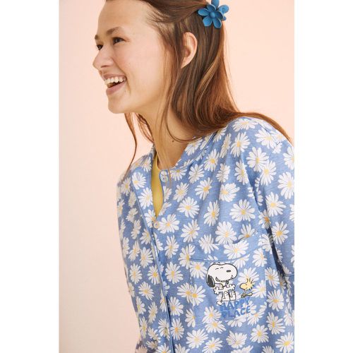 Pyjama chemise 100 % coton snoopy fleurs - Women'secret - Modalova