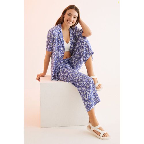 Pyjama chemise imprimé bleu - Women'secret - Modalova