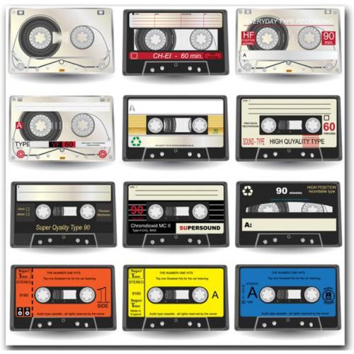 Tableau Disco Music Cassette Retro 50X50 cm - 3S. x Home - Modalova
