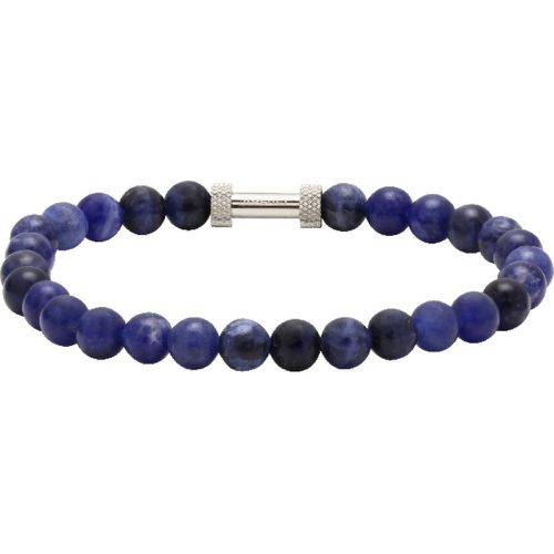 Bracelet B266012 - ZEN Perles Lapis Lazuli Acier Moleté - Rochet - Modalova