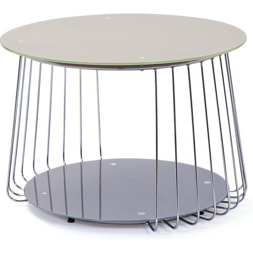 Table Basse en verre et Métal Chromé D70 cm - 3S. x Home - Modalova