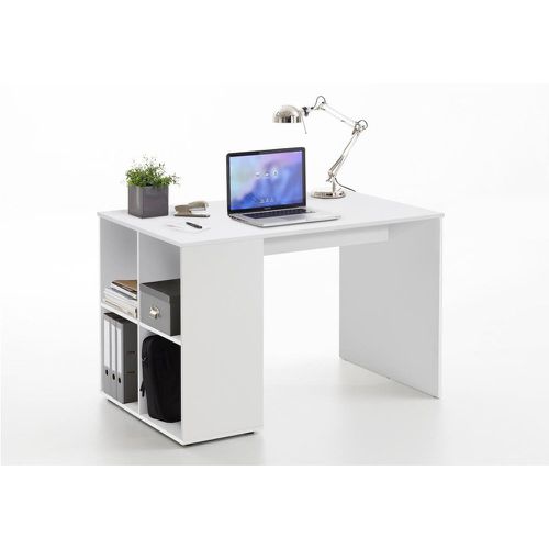 Bureau avec étagère blanc AKI - 3S. x Home - Modalova