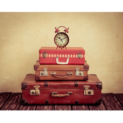 Tableau Voyage Suitcases Travel 50x50 - 3S. x Home - Modalova