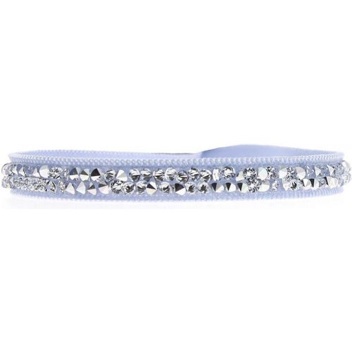 Bracelet A24963 - Bracelet Tissu Bleu Cristaux Swarovski - Les Interchangeables - Modalova