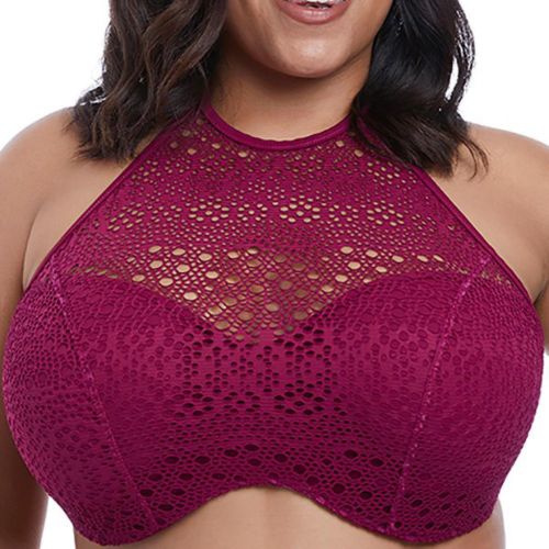 Haut de maillot de bain crop top à armatures Elomi INDIE berry- rouge - Elomi bain - Modalova