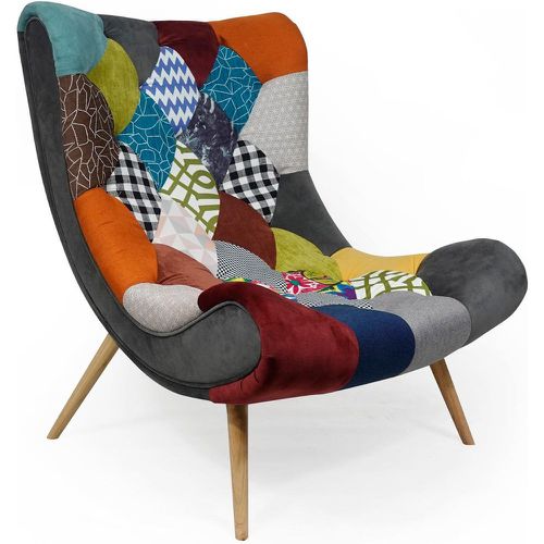 Fauteuil scandinave Romilly Tissu Patchwork - 3S. x Home - Modalova