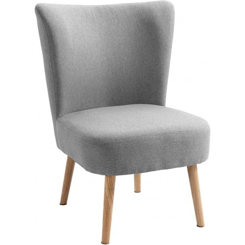 Petit fauteuil en bois massif et en tissu de Style Scandinave - 3S. x Home - Modalova