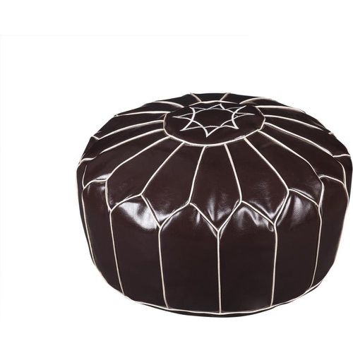 Pouf style oriental en cuir vintage FESA - 3S. x Home - Modalova