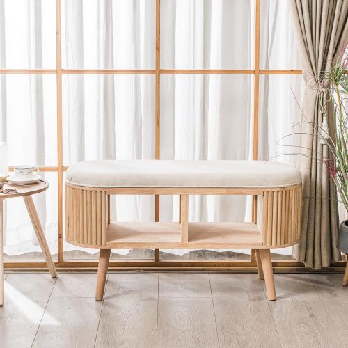 Banc Style Boheme en Bois - 3S. x Home - Modalova