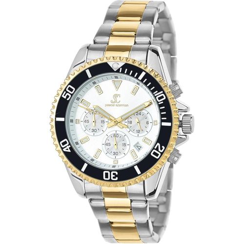 Montre quartz par Pascal Szerman bicolore fond blanc - So Charm Montres - Modalova