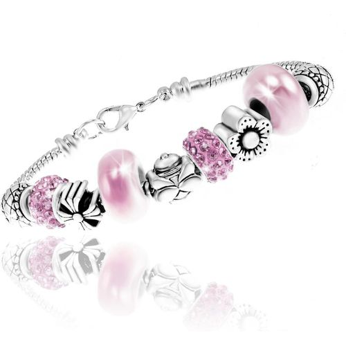 Bracelet So Charm - B1144-ROSE - Bracelet Perle Rose - So Charm Bijoux - Modalova