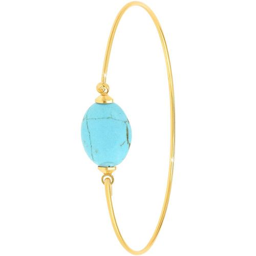 Jonc So Charm - B2492-TURQUOISE - Bracelet Mode Doré - So Charm Bijoux - Modalova