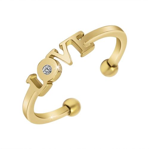 Bague So Charm - BD4109-DORE - Bague Love - So Charm Bijoux - Modalova