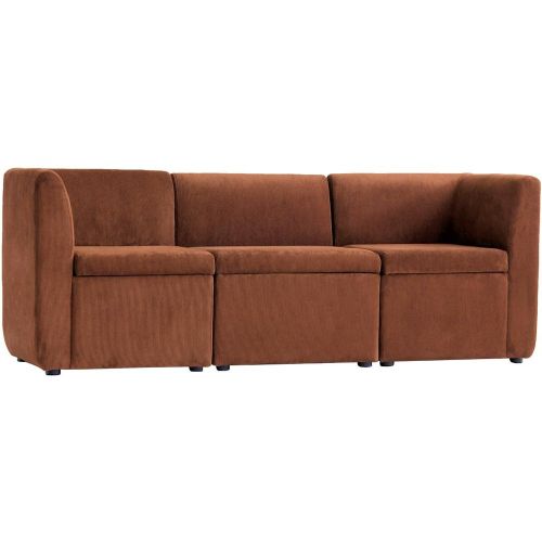 Canapé modulable VARDE design scandinave raffiné en velours côtelé avec mousse - 3S. x Home - Modalova