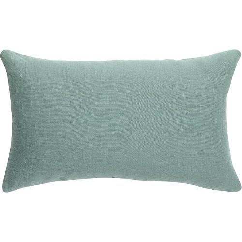 Coussin en lin uni Zeff Vert de gris - Vivaraise - Modalova