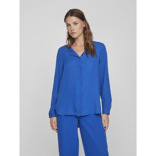 Chemise manches longues bleu Lina - Vila - Modalova