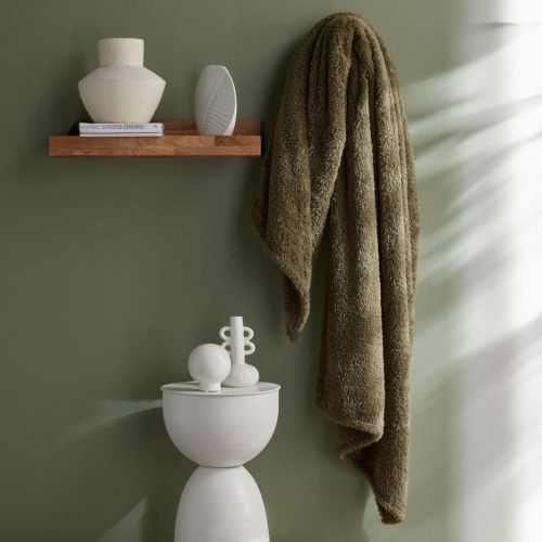 Plaid Teddy en Polyester 130 x 180 MATCHA Matcha - Today - Modalova