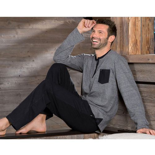 Pyjama gris chiné DODO HOMEWEAR- en coton - Becquet - Modalova