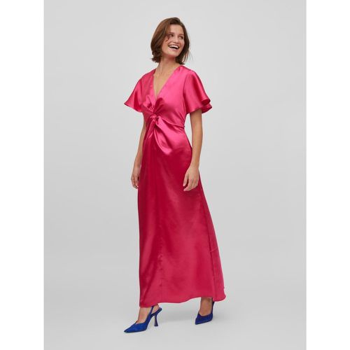 Robe col en v Rose - Vila - Modalova