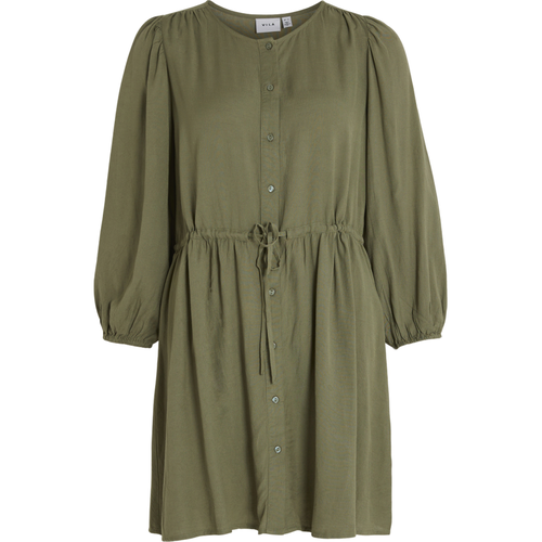 Robe midi vert foncé en viscose - Vila - Modalova