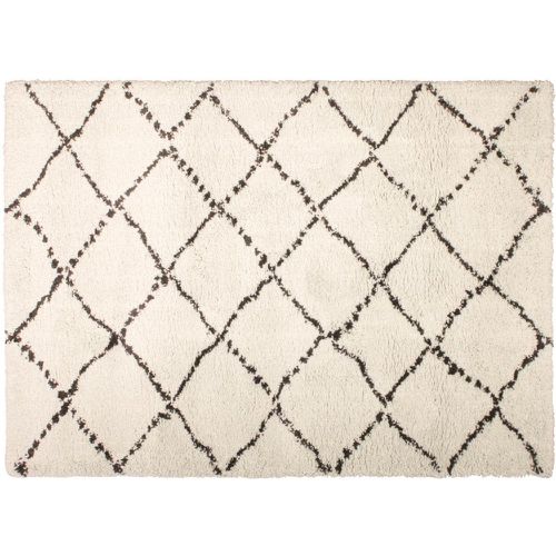 Tapis losange beige CASA 120x170 - Vivaraise - Modalova