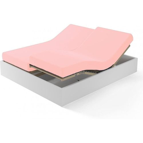 Drap Housse en Coton Spécial Sommier Articulé - Rose - 3S. x Tertio (Nos Unis) - Modalova