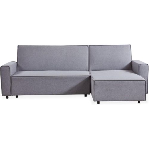 Canapé d'angle convertible Passerel Tissu effet Lin clair - 3S. x Home - Modalova