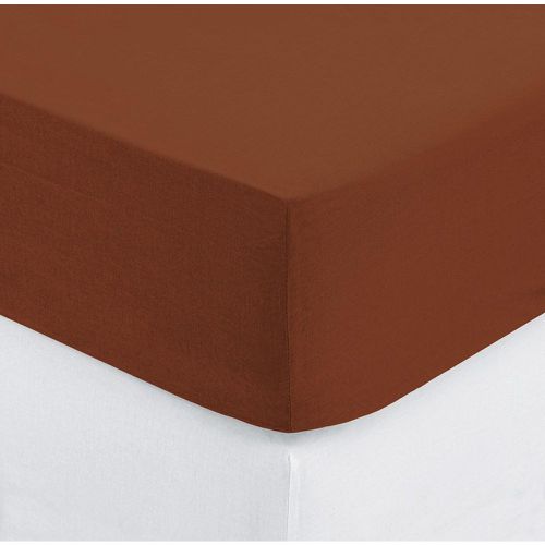 Drap-housse en coton terracotta - 3S. x Home - Modalova